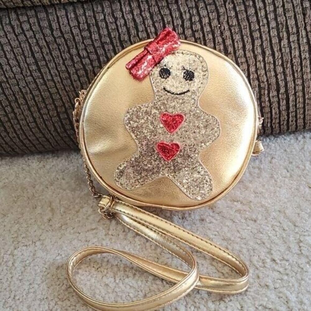 Olivia Miller Girl sparkly gingerbread crossbody